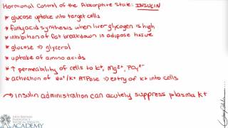 Absorptive and Post-Absorptive States