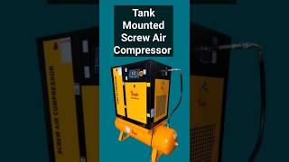 Screw Air Compressor Tank Mounted #screwcompressor #shorts #shortvideo #short #shortsfeed #shots