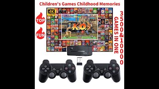 4K TV Video Game Console With 2.4G Wireless Controller Family Video Game Console With 2pcs Gamepad