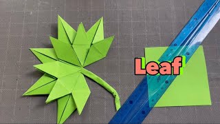 How To Make Leaf 🍁 | Origami Paper Leaf