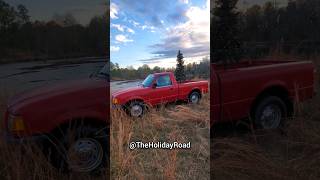 Little red truck hauling a Christmas tree. #shorts #christmas #christmas2023 #littleredtruck #viral