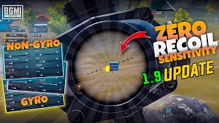 1.9 UPDATE ZERO RECOIL SENSITIVITY FOR LASER SPRAY IN BGMI & PUBGM BEST SENSITIVITY FOR ALL DEVICES