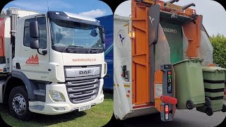 Mountain Recycling DAF on General Waste & NEDDC Dennis Elite 6 on Garden Waste