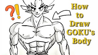 How to Draw GOKU from Dragon Ball || Easily🤩💯