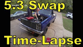 LSx 5.3 Swap Time Lapse - '87 Chevy Truck C10 R10 LS1