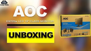 Best Budget AOC E970Sw 19"LED Monitor Unboxing.|Compu Geeks