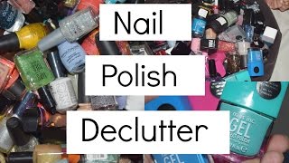 NAIL POLISH DECLUTTER 2016 | Getting rid of over 100+ bottles!