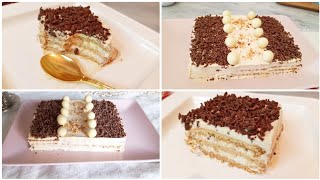 كيكة باردة بدون فرن بكريمة سهلة جدا 🥮خبزة هوا Easy cake