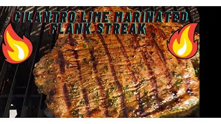 Cilantro Lime Marinated Flank Steak | NoFearKitchen