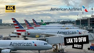 AMERICAN AIRLINES B777-200 AA2811 First Class - Los Angeles to Dallas Fort Worth (4K)