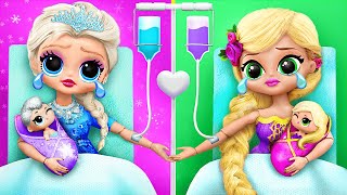 ¡Rapunzel y Elsa en el Hospital! 30 Manualidades para LOL OMG