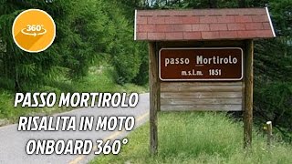 Salita in moto al Passo Mortirolo Onboard 360°