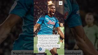 highlight dan statistik hasil pertandingan liga Italia udinese vs napoli #sscnapoli #oshimen