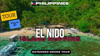 EL NIDO 🇵🇭 TOUR B DRONE ODYSSEY | AERIAL VIEW OF PALAWAN ISLAND MARVELS | 4KHDR