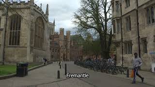 Cambridgeshire | Cambridge | Parked Bikes | St John's Street | Fremantle Stock footage | E19R34 017