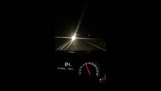 Night drive from Piacenza to Brescia, Italy