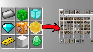 COMO FAZER O MODO CRIATIVO USANDO A CRAFTING TABLE NO MINECRAFT !