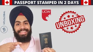 GOT PASSPORT STAMPED || CANADA STUDY VISA || INDIA TO CANADA ||