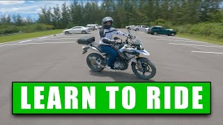 Teaching My Friend to Ride a Motorcycle (He Crashed)