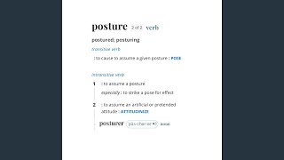 posture