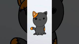 Drawing A Cute Halloween Cat | Fun Easy Drawings For Kids