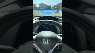 2008 Honda Civic EXL Coupe Rev Sound Inside. Use headphones! #shorts