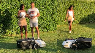 WE GOT A SELF EMPTYING ROBOT LAWN MOWER!😍 *YUKA* Work made easier 💃🏾