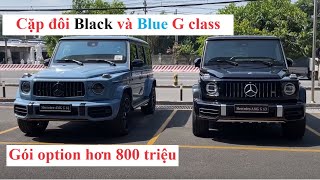 Option hơn 800 triệu cá nhân hóa màu sơn Black và Blue trên G63 AMG tại Mercedes Bình Dương