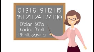 3'er 3'er 30'a Kadar Ritmik Sayma / Üçer Üçer Ritmik Sayma / Saymayı Öğreniyorum / Sayılar / 2.sınıf