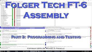 Folger TEch FT-6 Programming and Initial XYZ Tests