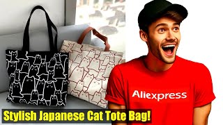 Japanese Style Cartoon Cat Tote Bag - Canvas Bags Handbag for Women Review