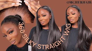 CLEAN HAIRLINE 360 SILKY STRAIGHT HAIR FT OMGHERHAIR