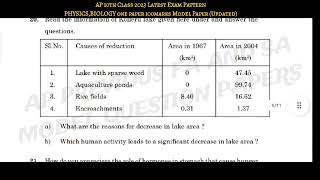 AP 2023 10th Class Latest Exam Pattern Physics,Biology One paper Only 100marks Paper#10th #10thclass