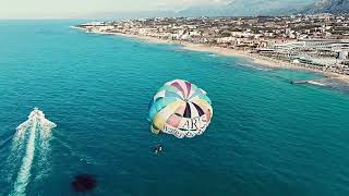 Water Sports drone footage parasailing Analipsi Crete