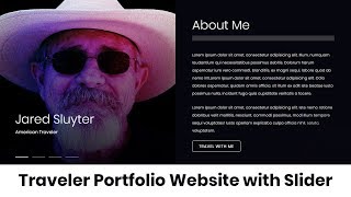 Porfolio website design with slider using html,css and jquery