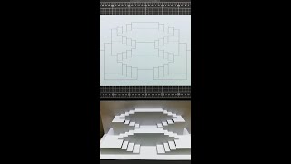 3D Stairs Card｜Pop Up Card｜Kirigami｜Paper Art｜Origami｜樓梯彈出卡片 #shorts