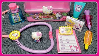 4 Minutes Satisfying with Unboxing Hello Kitty Sanrio Doctor Set ASMR (no music)