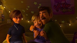 riley with parents after hokey inside out 2