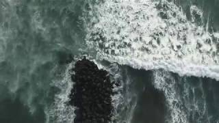 Volando drone phantom 4 y Mavic Pro en rompeolas de veracrúz.