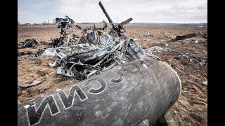 Место крушения российского военного вертолета. Бородянка 06/04/2022