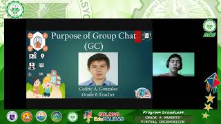 GRADE 6 Virtual Parents' Orientation | August 27, 2020