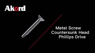 Metel Screw Countersunk Head Phillips Drive