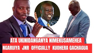 NGARUIYA JNR KUOHERA GACHAGUA AKIUGA NIAMUHENIRIE NIAKUMUHE WIRA NO AKIMUIMA