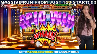 OMG!! MASSIVE RUN FROM ONLY $20!?!? | Chumba Casino | Real Money