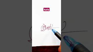 Calligraphy Signature | Rafid | sk cursive art