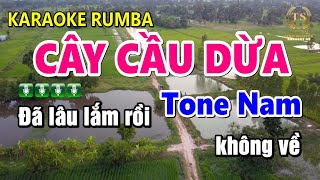 Karaoke Cây Cầu Dừa Tone Nam Nhạc Sống | Sinh Nguyễn Karaoke