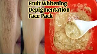 Fruit Whitening Depigmentation Face Pack!! Homemade Face Pack For Healthy & Glowing Skin!! #shorts