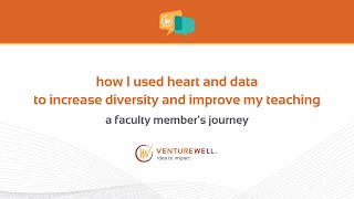 How I used heart and data to increase diversity and improve my teaching: a faculty member's journey