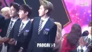 [Fancam] 131227 KBS Gayo Daechukje - Song of The Year + Encore (EXO Kris focus)