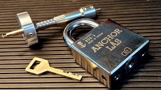 Anchor Las 800-3 disc detainer padlock picked & gutted